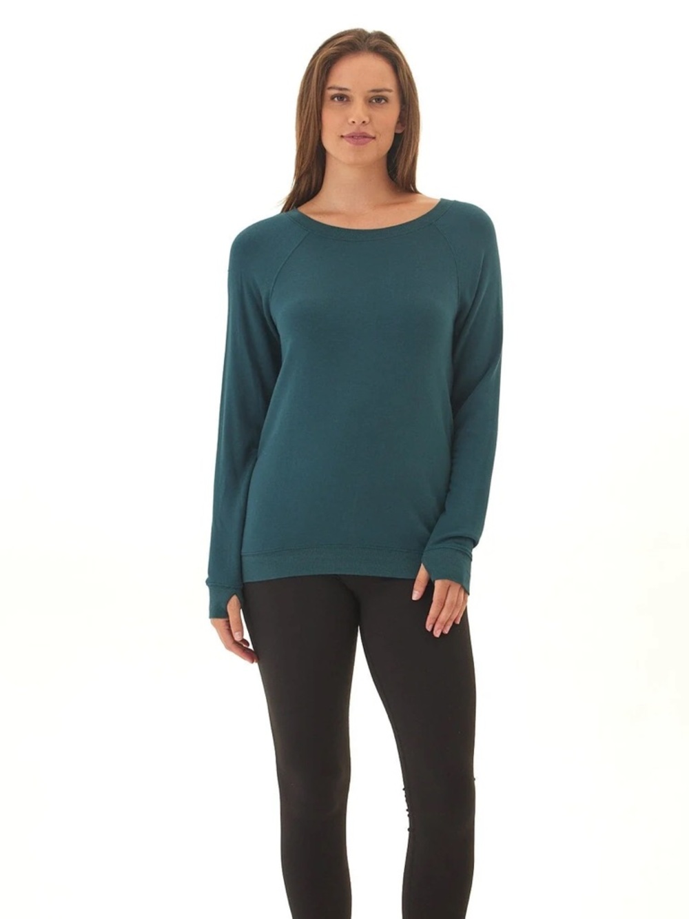 Threads 4 Thought PRISCILLA FEATHER FLEECE RAGLAN SWEATSHIRT - XS